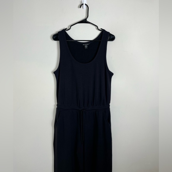 Athleta Coaster Luxe Black Jumpsuit New Size M - Picture 3 of 9